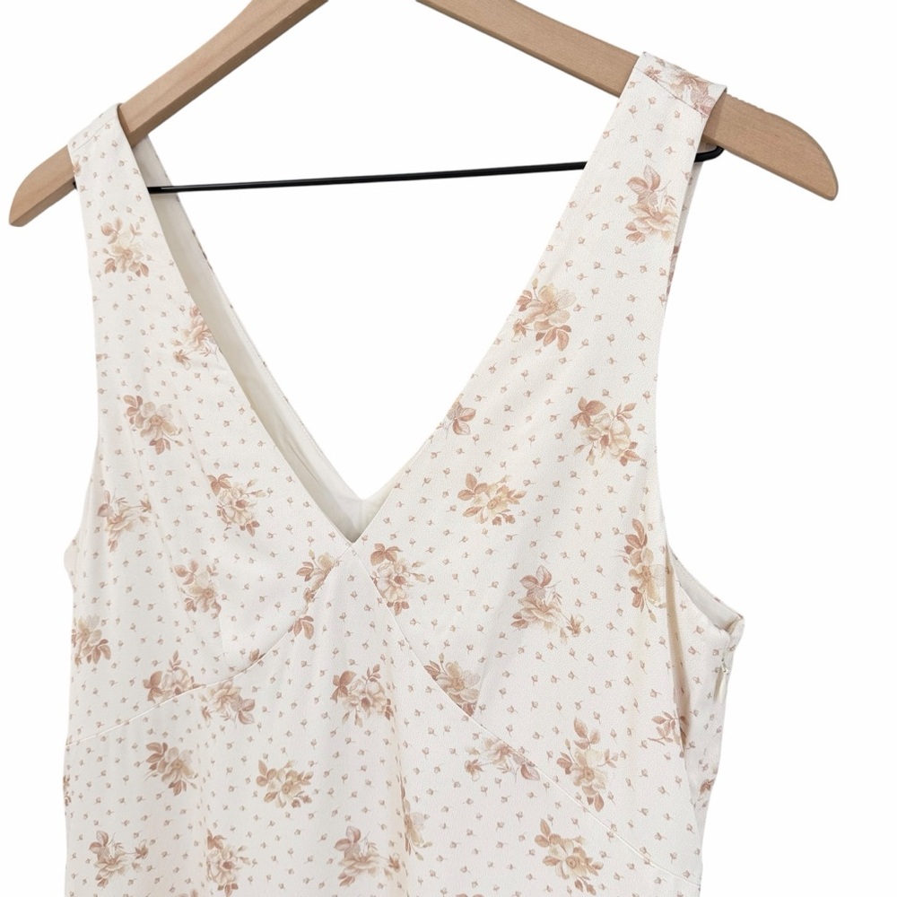 & Other Stories Floral Satin Mini Dress Size 6 NWT - Picture 4 of 10